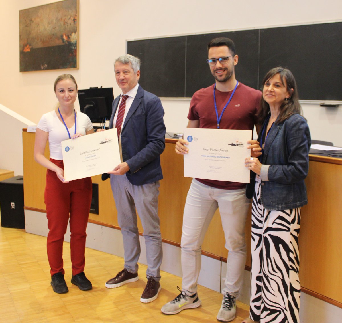 BEST POSTER AWARDS! Hilda Kovacs and @pablonama1997 🏆🏆🥳