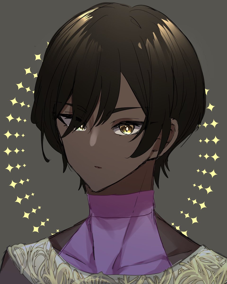 arjuna (fate) dark skin dark-skinned male solo 1boy male focus yellow eyes looking at viewer  illustration images