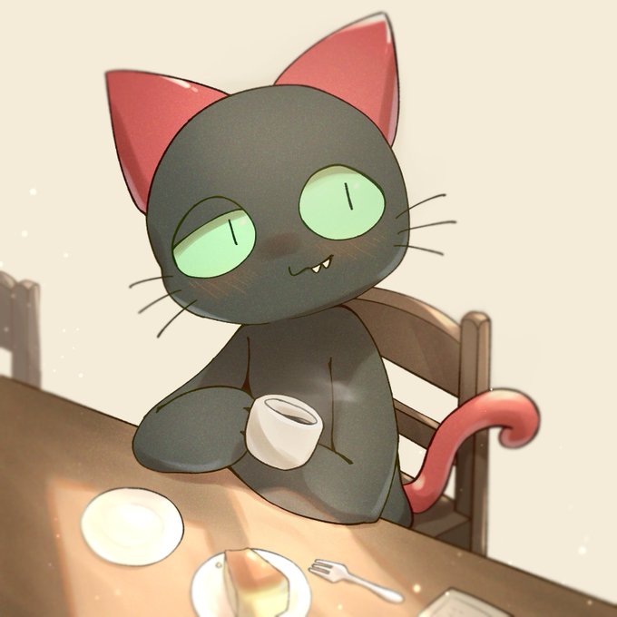 「黒猫 閉じた口」のTwitter画像/イラスト(新着)｜5ページ目