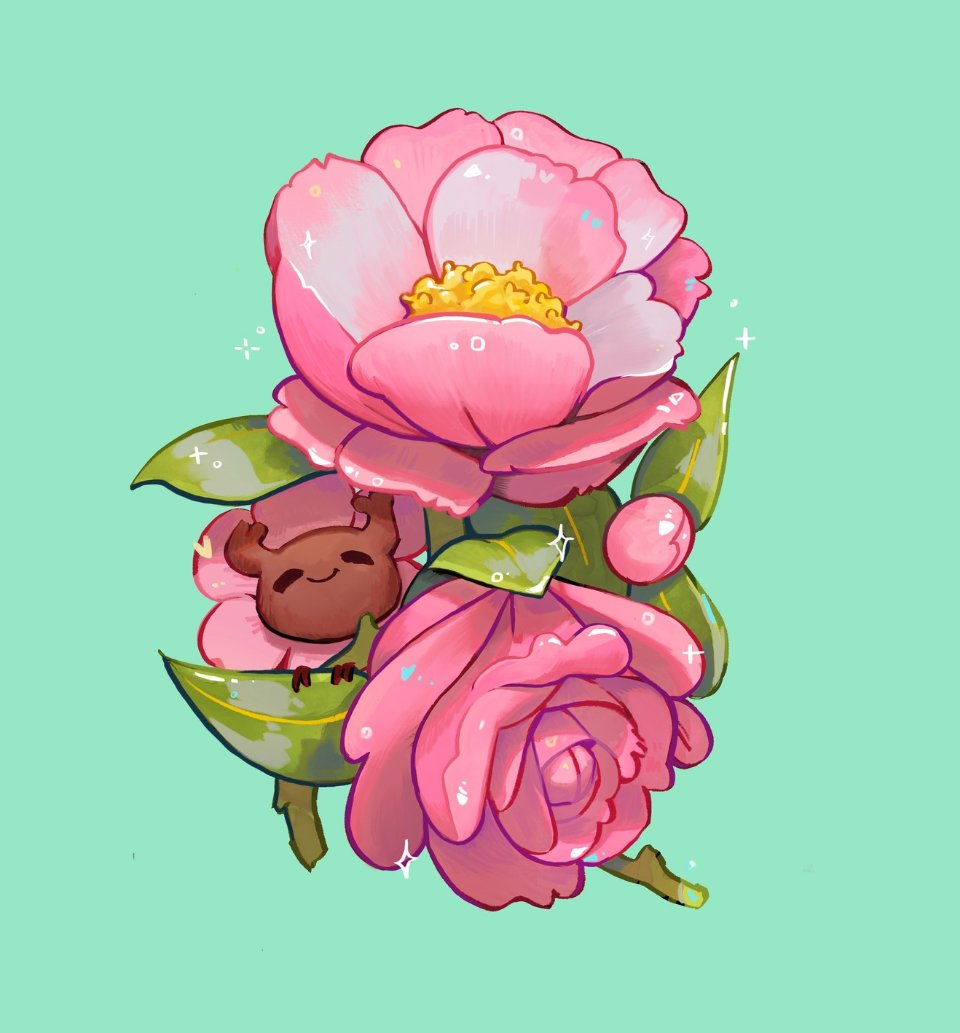 LagGuillotine's tweet photo. Mmmm camellias, my favorite kinda flower. Stan's acting like a flower child as well
#botanicalart #flowerart #stanthestag https://t.co/AJUJ8nQIg8