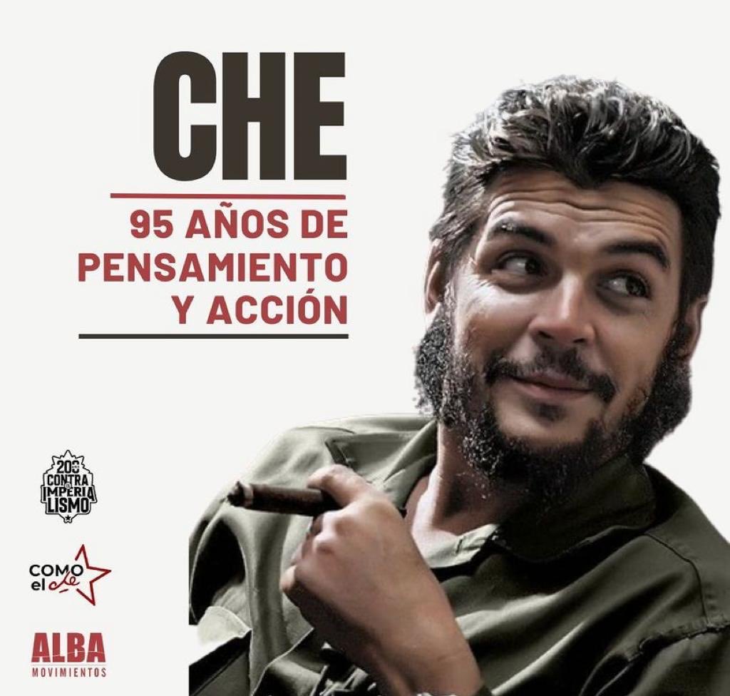 ocumarenha's tweet photo. El Che tiene 95 años naciendo en cada pueblo que lucha #SeremosComoEIChe
#CheElAntimperialista
#Che95
#CheVive https://t.co/7HqyMjqIAz