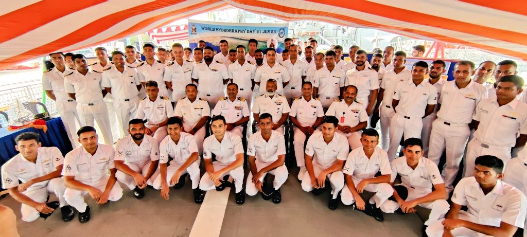 IN_HQSNC's tweet photo. #WorldHydrographyDay is celebrated to recognise the arduous work done by #Hydrographers worldwide. In run up to the event,quiz&painting competition was conducted which saw enthusiastic participation by afloat units capturing essence of hydrography through their brushstrokes (1/2 https://t.co/1mx7Ns5siM