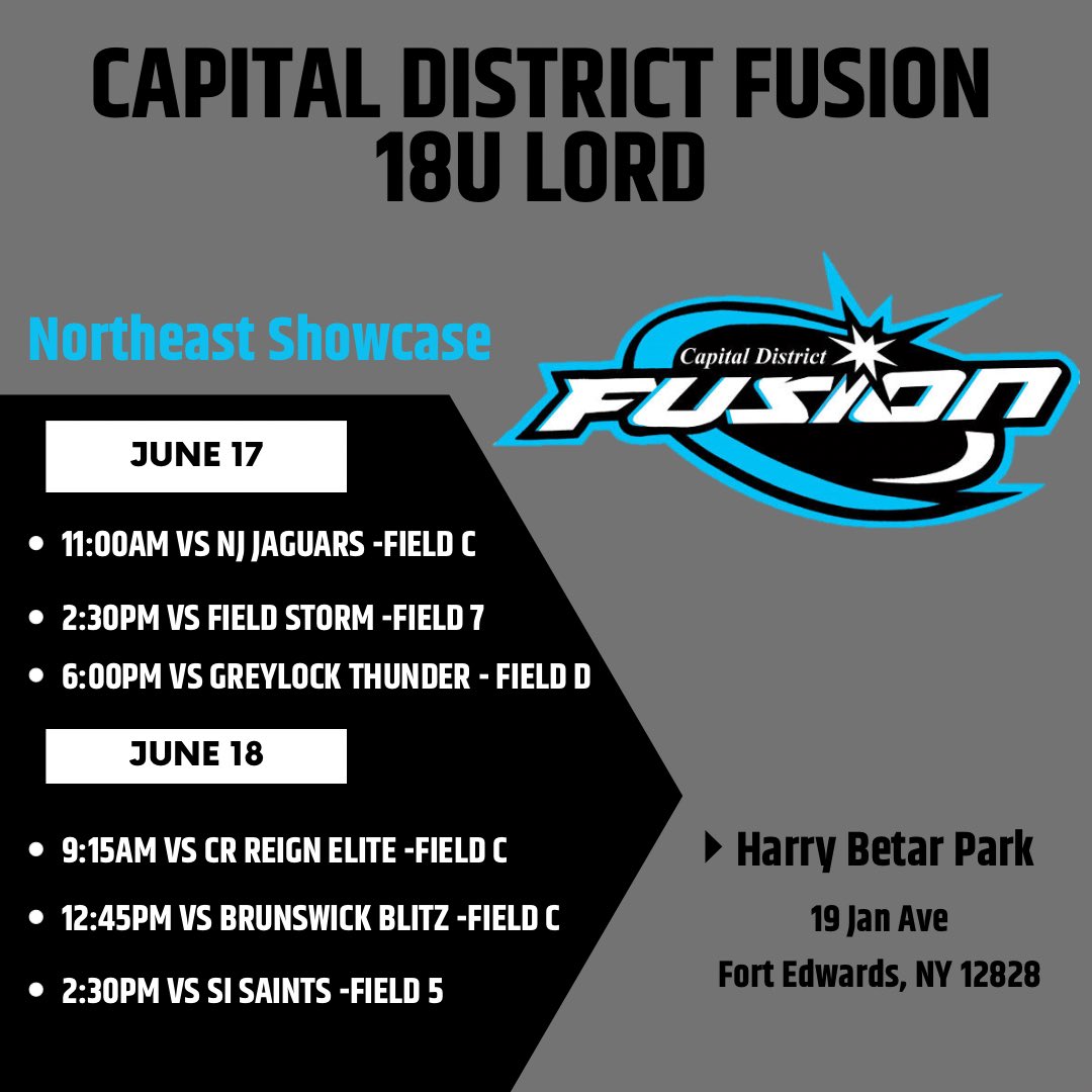 CDFusionSB's tweet photo. 18U Lord will be headed to Northeast Showcase this weekend https://t.co/ML25cJs1GK