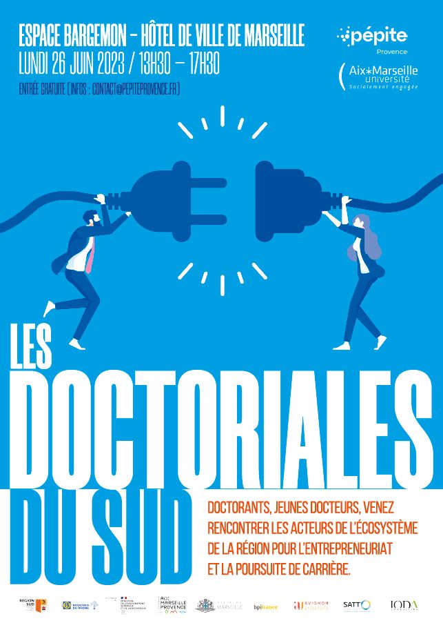 SATTse_'s tweet photo. 🚀Retrouvez la @SATTse_ le 26/06 à l'Espace Bargemon !
💥Une 2ème édition des Doctoriales du Sud avec 30 stands, un concours de pitch + l'assos Les Docs du Sud 
👉https://t.co/3nKoUMRSVz

@univamu @UnivAvignon @Iodaconsulting @SATTse_ @Bpifrance @sup_recherche @PepiteProvence https://t.co/Vpi0HPrxe3