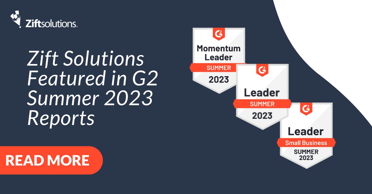 RJSkipper's tweet photo. G2's Summer reports are out... and Zift is featured! Check out our latest rankings in the PRM and TCMA categories, which include being named a Momentum Leader: https://t.co/vACg9hRYFJ https://t.co/xF9TRO0wIv