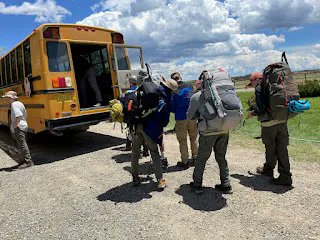 BoyScoutT50's tweet photo. Tuesday included final checks and map training for @philmont Crew 612-N and left a little time for Scouts to tour the National @boyscouts Museum before enjoying their last ("real") meal and loading their gear for their trailhead departure. Read more: https://t.co/xapCyLRHrd https://t.co/Dj2ZageHns