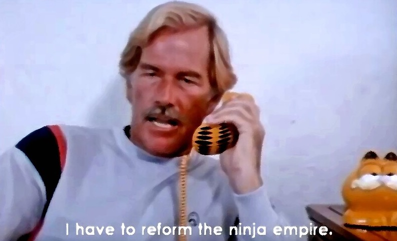 GandgTheater's tweet photo. Join us tonight as we try to bring order to the Ninja Empire by reviewing #NinjaTerminator at https://t.co/Xz2NTTD2cX or any podcast app under Golan-Globus Theater. https://t.co/ponb8Rra7P