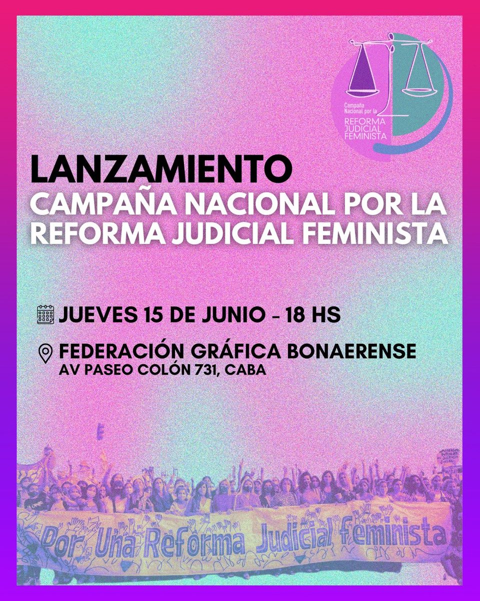 📞 Dialogamos con <a href="/MelisaGarcia86/">Melisa García</a>, abogada feminista, fundadora <a href="/AbofemArgentina/">Abofem Argentina</a> 

En la Federación Gráfica Bonaerense, se presenta la campaña por la reforma judicial feminista

#DesdeElBarrio | Con <a href="/Lauramorales9/">Lau Morales</a> y <a href="/MarioSadras2/">Mario Sadras</a>