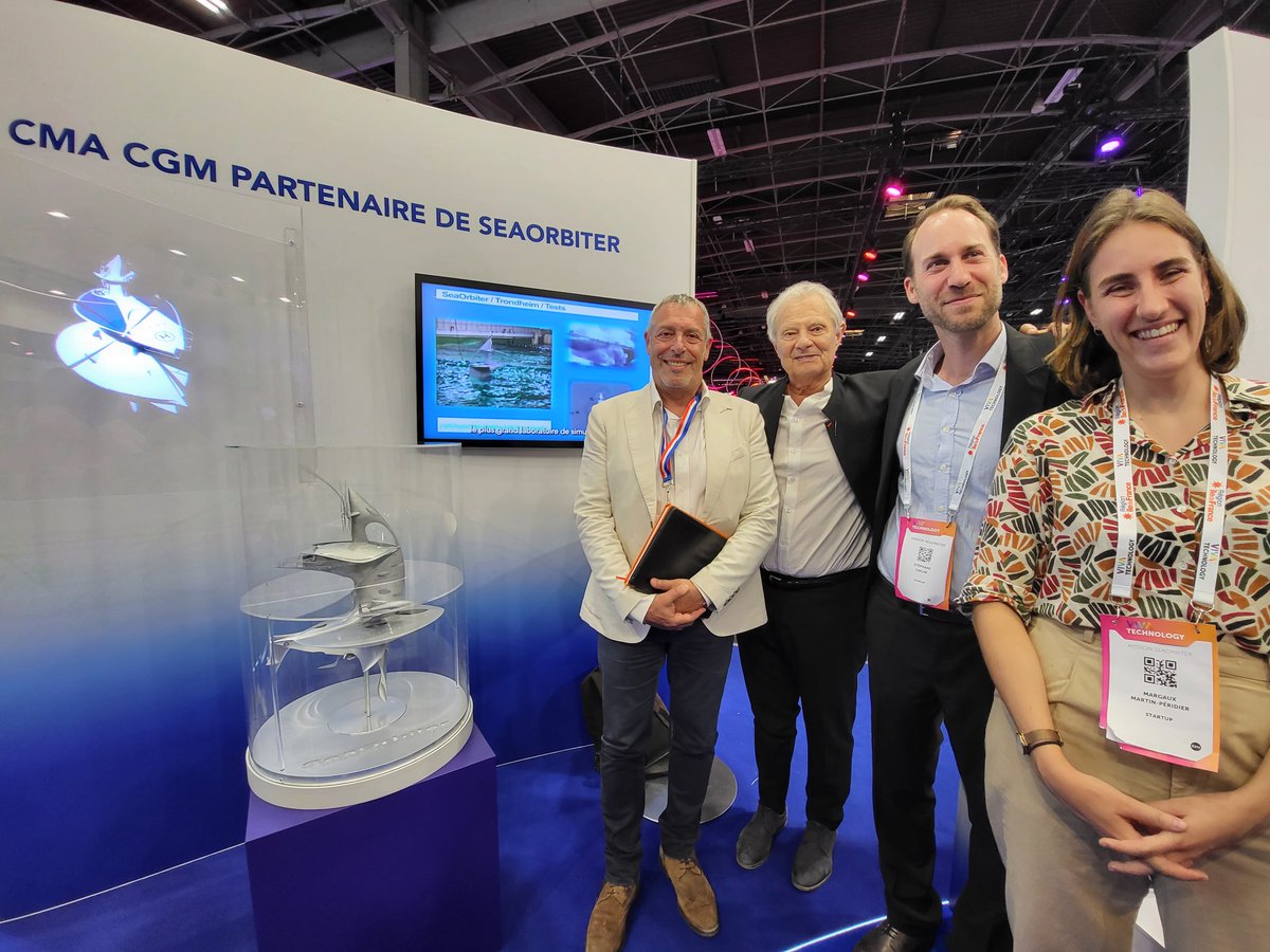 C'est le jour J pour #Vivatech 🚀!

L’équipe de SeaOrbiter et moi-même vous attendons sur le stand J25 ! Venez nous rencontrer du 14 au 17 juin avec nos partenaires <a href="/cmacgm/">CMA CGM Group</a> et découvrez en avant-première l’hologramme du vaisseau.
<a href="/VivaTech/">Viva Technology</a> 
#seaorbiter
