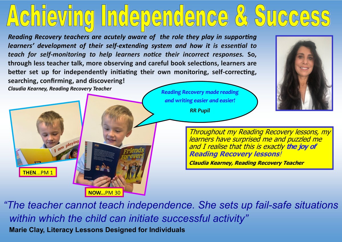 "Reading Recovery made reading and writing easier and easier!" Thank you Mrs Kearney <a href="/St_Thomas_ERC/">St Thomas' Primary</a>  for your reflective practice and helping learners to develop a self-extending processing system! #ReadingRecovery #ChangingLives @ILC_RREurope