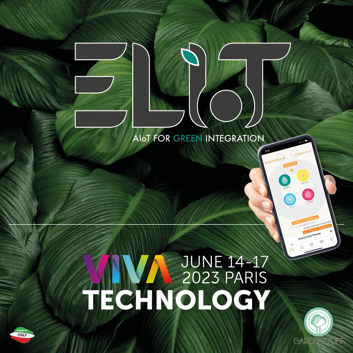GardenStuff_'s tweet photo. 🌱 Venite a trovarci durante la nostra mostra dal 14 al 17 giugno! 

Stand C11-017 

Potrai scoprire tutti i segreti ed i vantaggi del nostro rivoluzionario prodotto AIoT, per una nuova frontiera dell'integrazione verde. 

https://t.co/c9oiCDq3NF https://t.co/kKIaxZhfg7