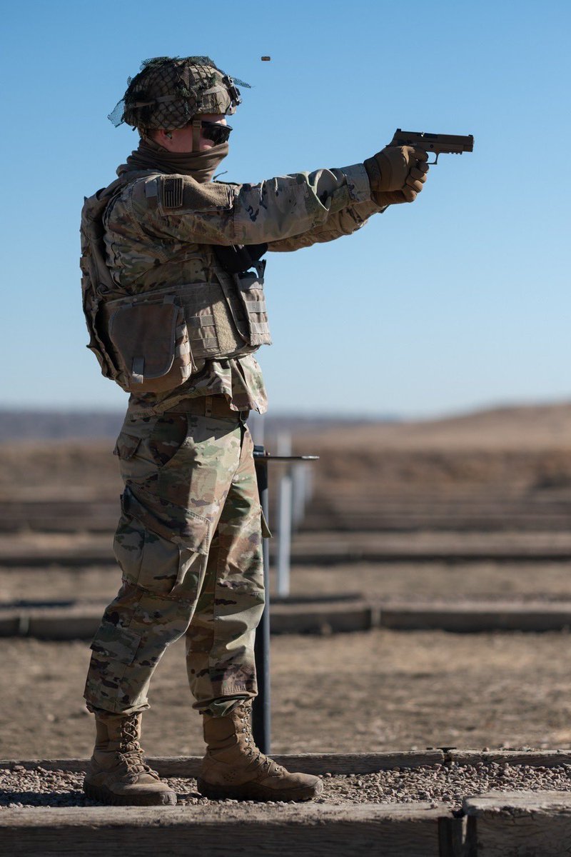 Happy 248th Birthday to the U.S. Army! 

PC: Capt. Daniel Parker, U.S. Army

'Spc. Gage Branscome, a Cavalry Scout assigned to Bravo Troop, 2nd Squadron, 1st Cavalry Regiment, 1st Stryker Brigade Combat Team, 4th Infantry Division, fires the SIG SAUER M17 9mm pistol at Fort…