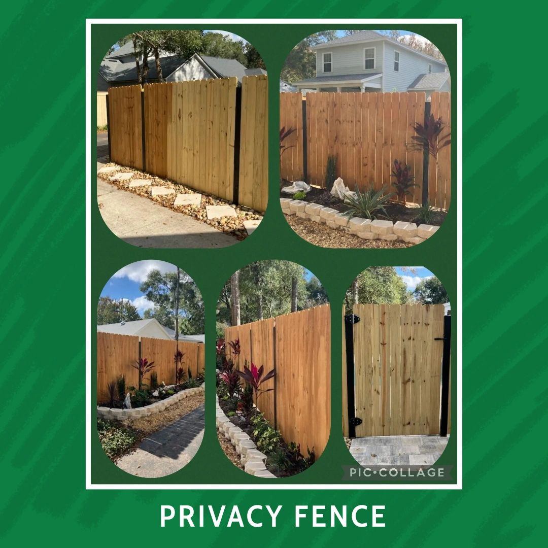 Privacy fences don't have to look boring. We were happy to finish this custom look in just one day! For your free estimate, call us at (352) 472-3550.

Learn more about us on our website: allfloridaenterprises.com.