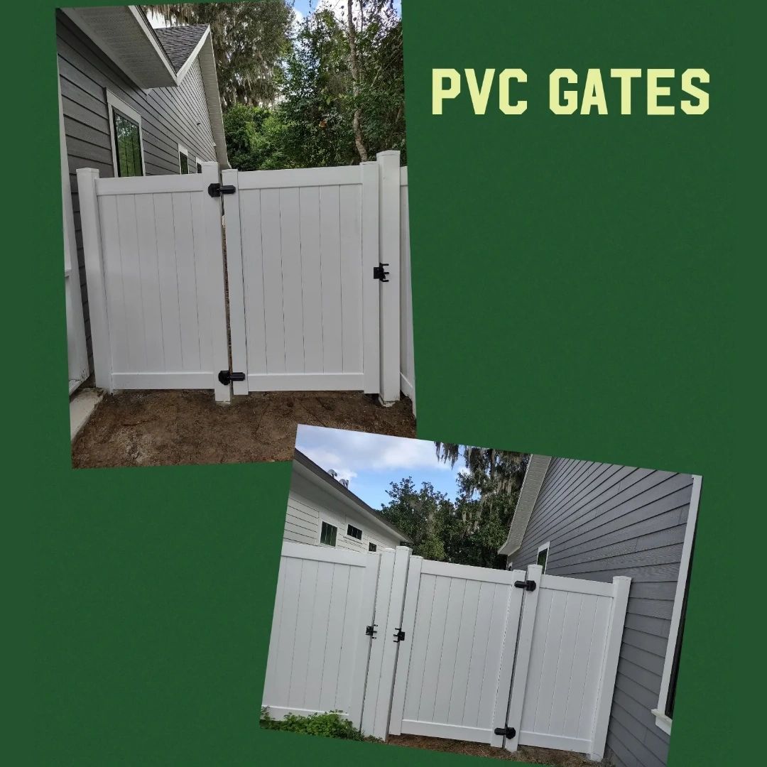 Looking for new gates for your yard? Check out what we did for this customer! Get in touch: allfloridaenterprises.com.