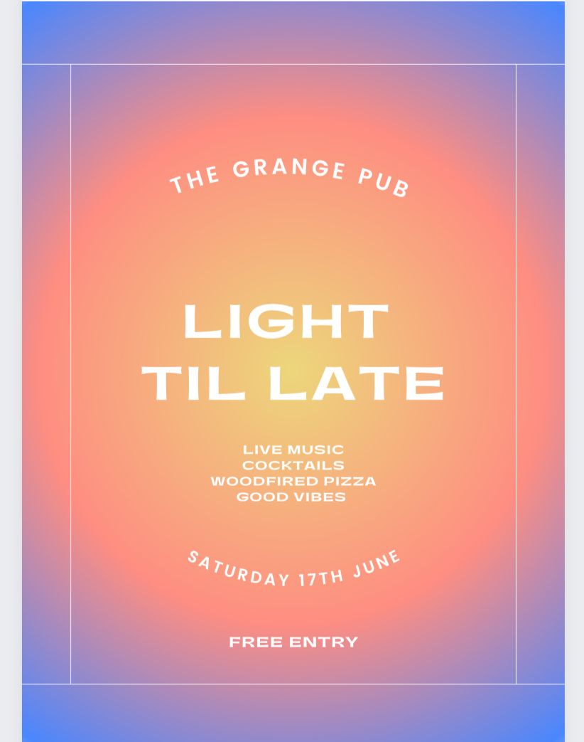 Our annual Light till Late party takes place this Saturday! With live music all day starting from 2pm! Free entry! Pizza oven cooking and outdoor cocktail bar open all day as well! See you there!