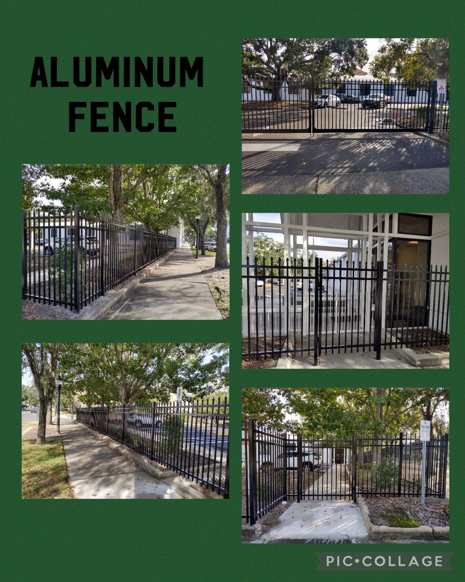 We recently installed this beautiful aluminum fence around a church! To learn more about our services or products, visit allfloridaenterprises.com.