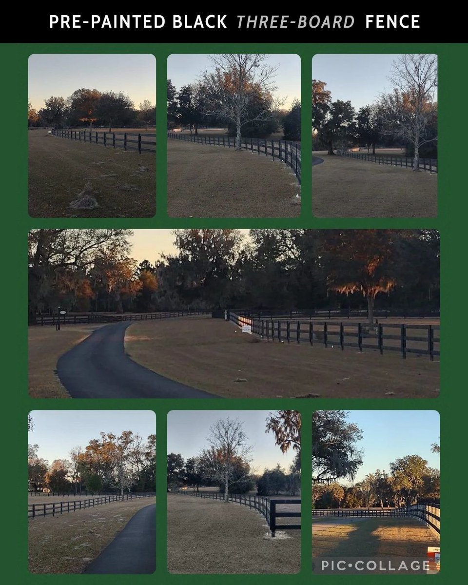 Style, security, and peace of mind are what we strive for on every job we install! 👀 Take a look at this beautiful 1,212 feet of pre-painted black three-board fence. Call (352) 472-3550 for your free estimate!