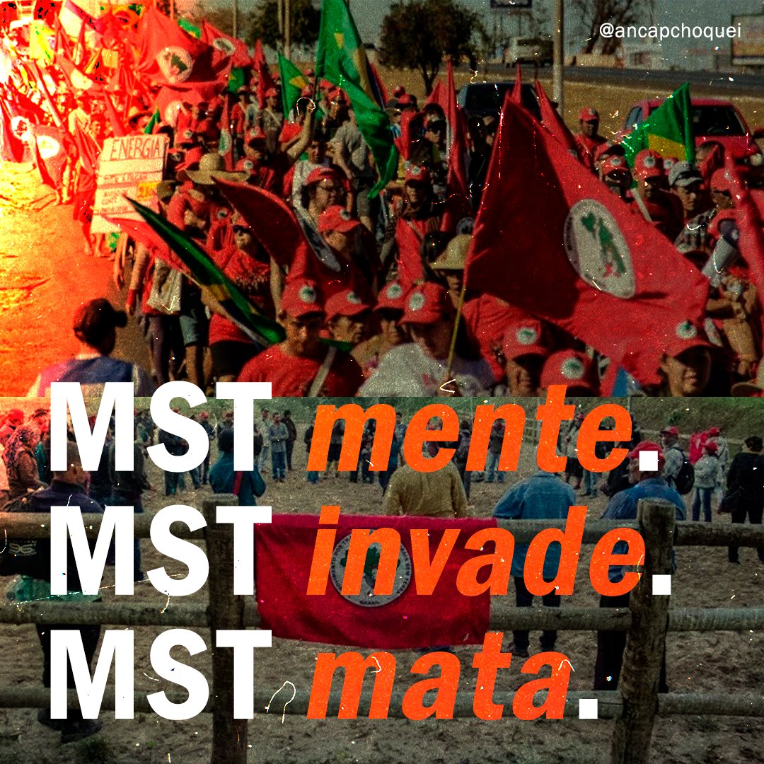 ancapchequei's tweet photo. 🚨GRAVE: MST não é um movimento trabalhista, é um movimento criminoso. https://t.co/JHMIyXkmc3