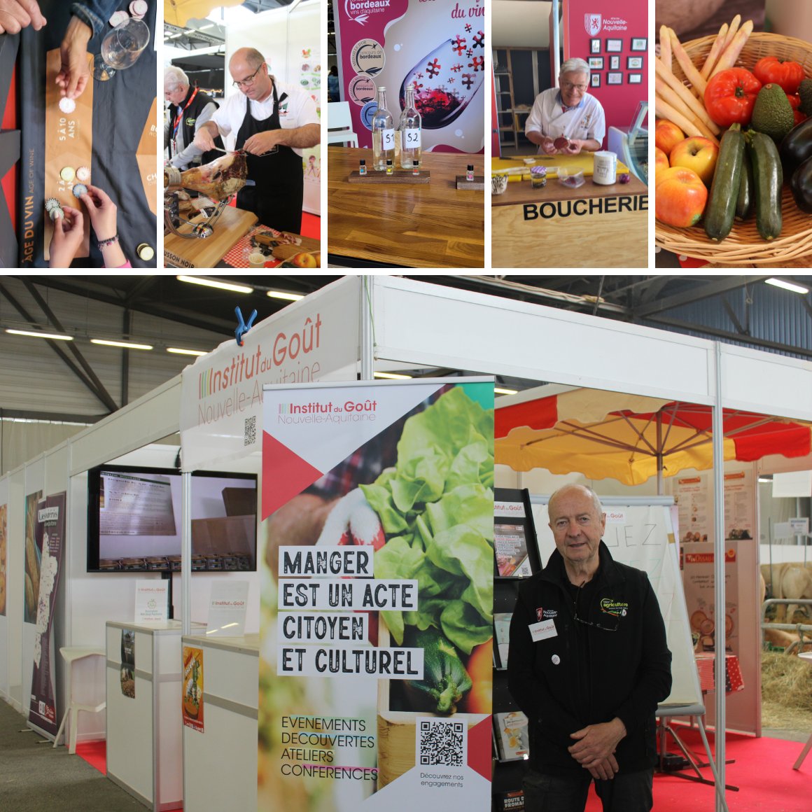 Salon de l'Agriculture Nouvelle-Aquitaine (@agri_aquitaine) on Twitter photo Retour sur les temps forts de l'espace Gastronomie et Comptoir des vins ✨
Un espace dédié à la découverte des produits sous signes officiels de qualité et viticoles !
<a href="/AANA_officiel/">Agence de l'Alimentation Nouvelle-Aquitaine</a> <a href="/Foirebordeaux/">Foire de Bordeaux</a> <a href="/cordier_wines/">Cordier by InVivo</a>
#SANA2023 #aimetonagri #ParlonsagricultureNA Retour sur les temps forts de l'espace Gastronomie et Comptoir des vins ✨
Un espace dédié à la découverte des produits sous signes officiels de qualité et viticoles !
<a href="/AANA_officiel/">Agence de l'Alimentation Nouvelle-Aquitaine</a> <a href="/Foirebordeaux/">Foire de Bordeaux</a> <a href="/cordier_wines/">Cordier by InVivo</a>
#SANA2023 #aimetonagri #ParlonsagricultureNA