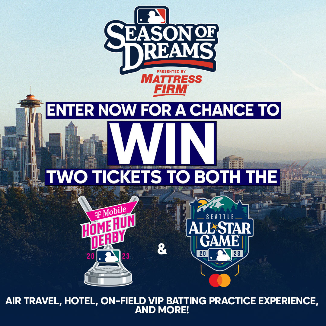 MLB's tweet image. Want a chance to win a trip to Seattle for All-Star Week?

Enter now: Mlb.com/seasonofdreams

(MLB x @MattressFirm)