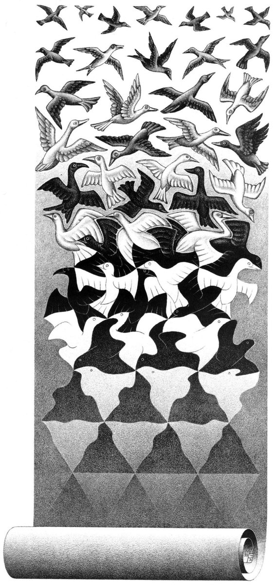 #NullaCambiaTuttoCambia
#VentagliDiParole

Escher (metamorfosi)