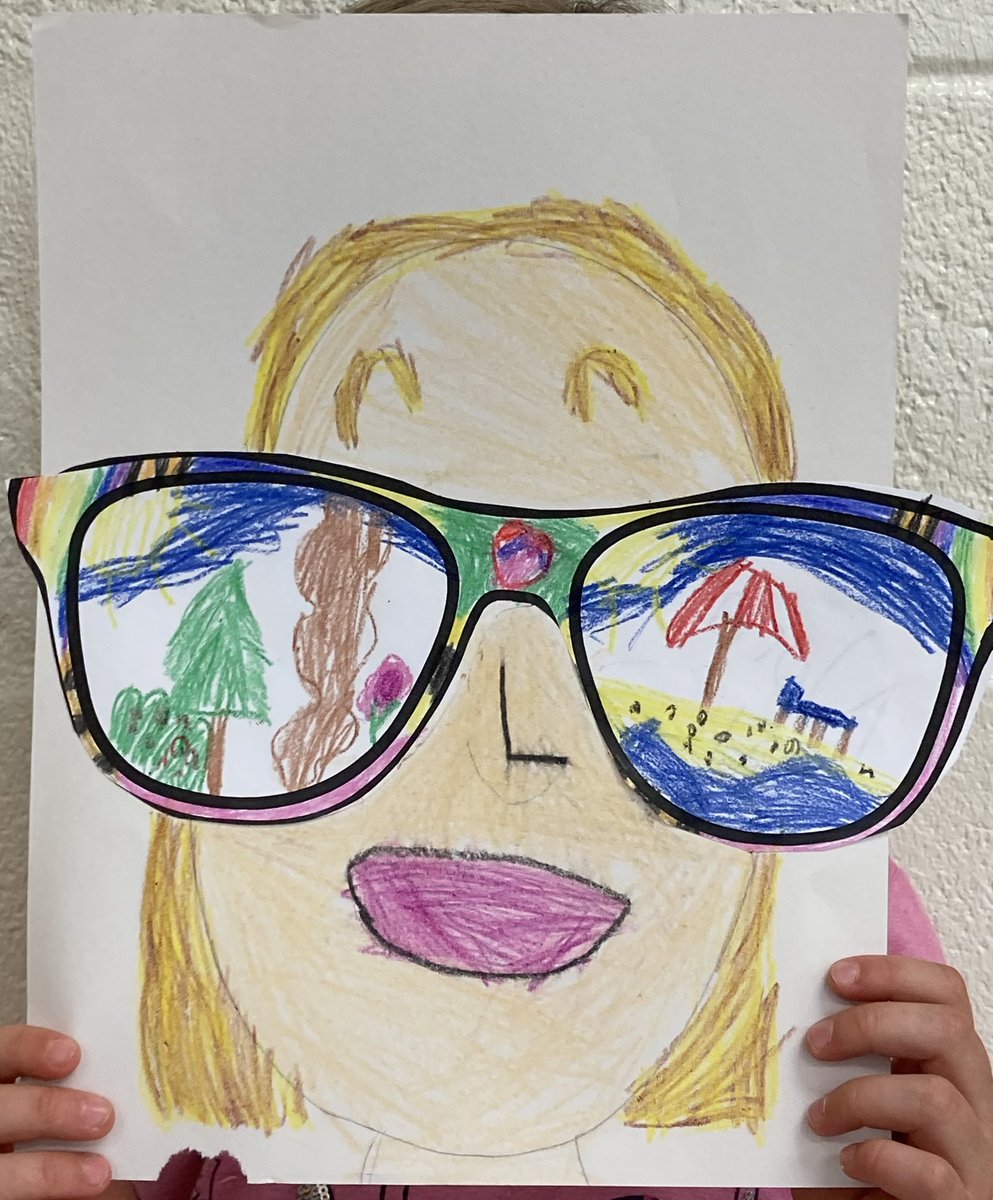 Kindergarten students <a href="/haycockcougar/">Haycock Elementary</a> are excited for summer! Curious about their plans? Check out their future adventures reflected in the glasses! 😎<a href="/FCPS_Kinder/">FCPS_Kindergarten</a> <a href="/fcpsnews/">Fairfax Schools 🌟</a>