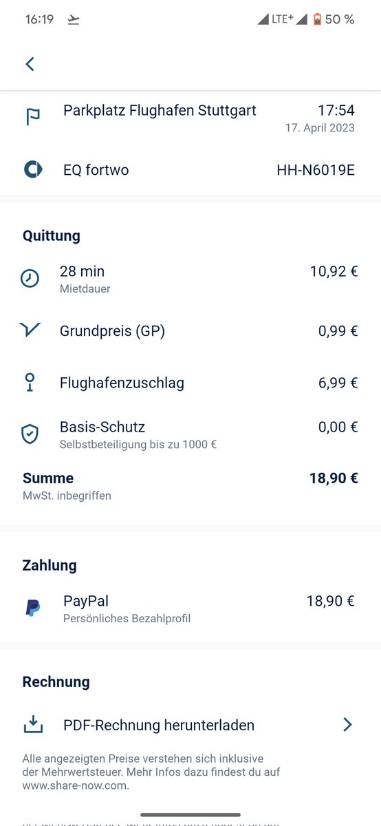 mfrank0711's tweet photo. #Miles und #ShareNow im Vergleich. Stuttgart Mitte zum Flughafen.

1/ https://t.co/w6kZ7KF762