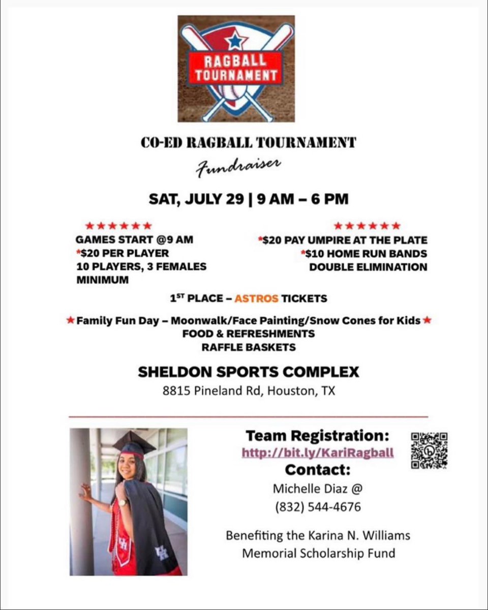 ChelleeDiaz's tweet photo. 🚨 It’s that time of the year again! 🚨 This year we will be having a ragball tournament in memory of Karina. 1st place prize will win 10 tickets to the LA Angels @ Astros game August 12th .. PLEASE start getting your teams ready and text me if you have any questions. https://t.co/HWISGJZnkx