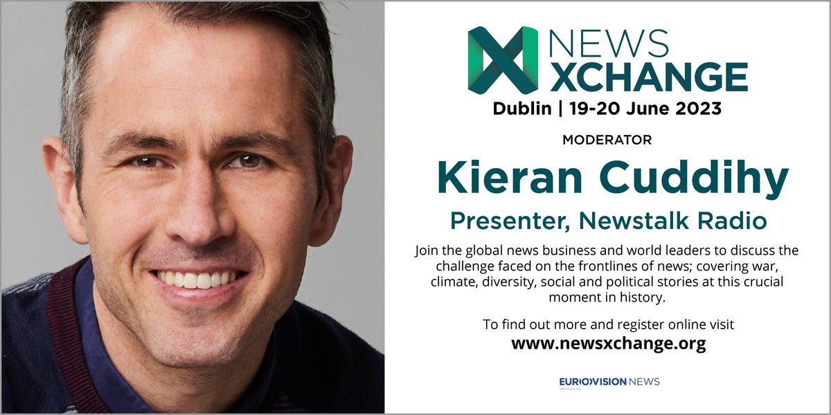 NEWS XCHANGE SPEAKER UPDATE Kieran Cuddihy, Presenter, Newstalk Radio joins the News Xchange line-up to chair the session on the global challenge of combatting disinformation. #newsxchange #ebu #dublin #news #reuters @kierancuddihy Find out more at newsxchange.org