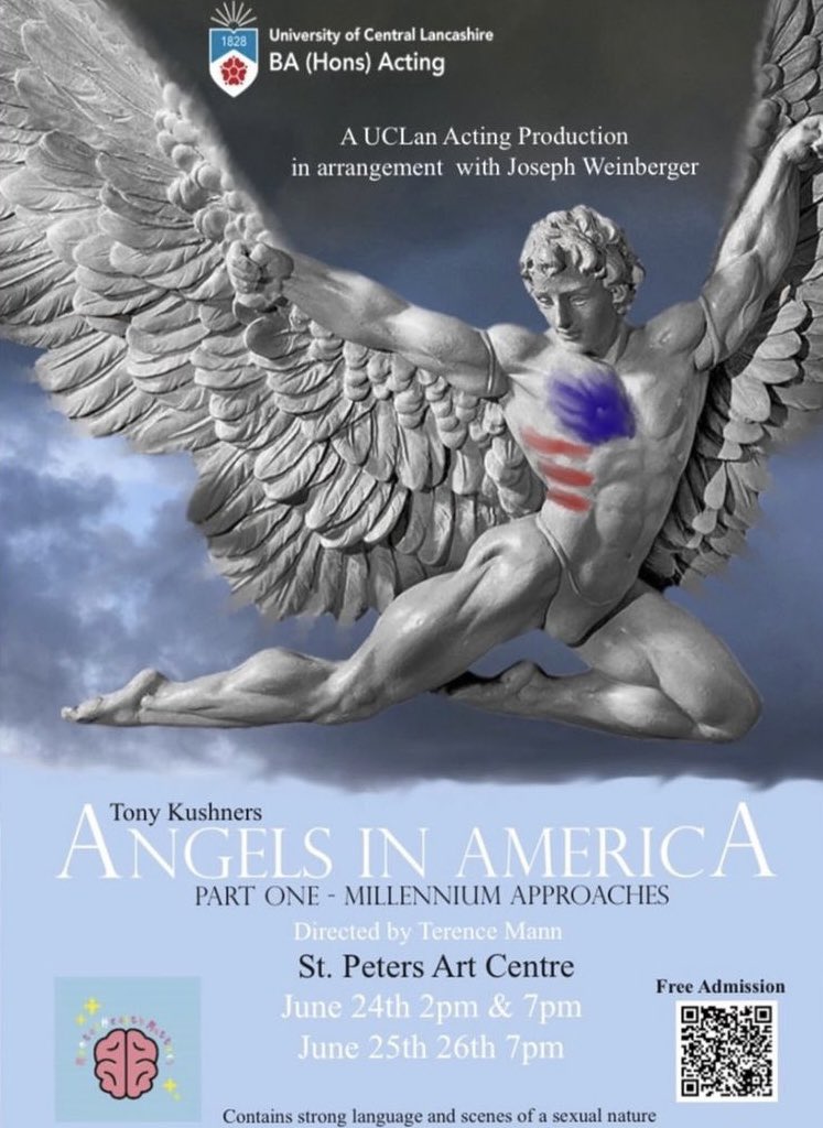 It’s pride month! 🌈 We are celebrating mental health and LGBTQ+ by putting on one of the classics, a gay fantasia play, Angels In America. 
Part of the Creative Mental health framework Project.
Tickets are free and you wouldn’t want to miss it!
All info/tickets below.