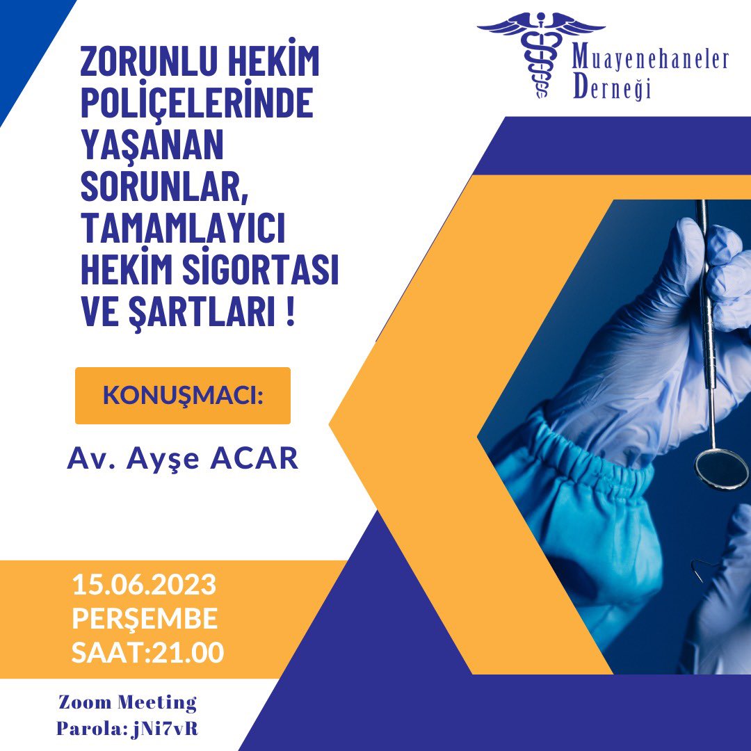 Muayenehaneler derneği “zorunlu hekim sigortası” sorununu masaya yatırıyor. 
<a href="/MuayenehanelerD/">Muayenehaneler Derneği</a>