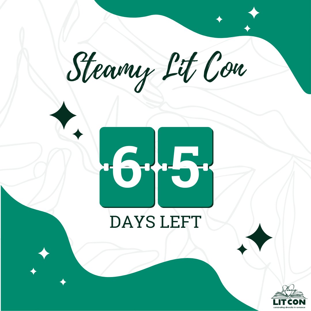 65 days until Steamy Lit Con! Tickets are on sale until July 8!
#booktwt #steamyreads #steamylitcon #romancereader