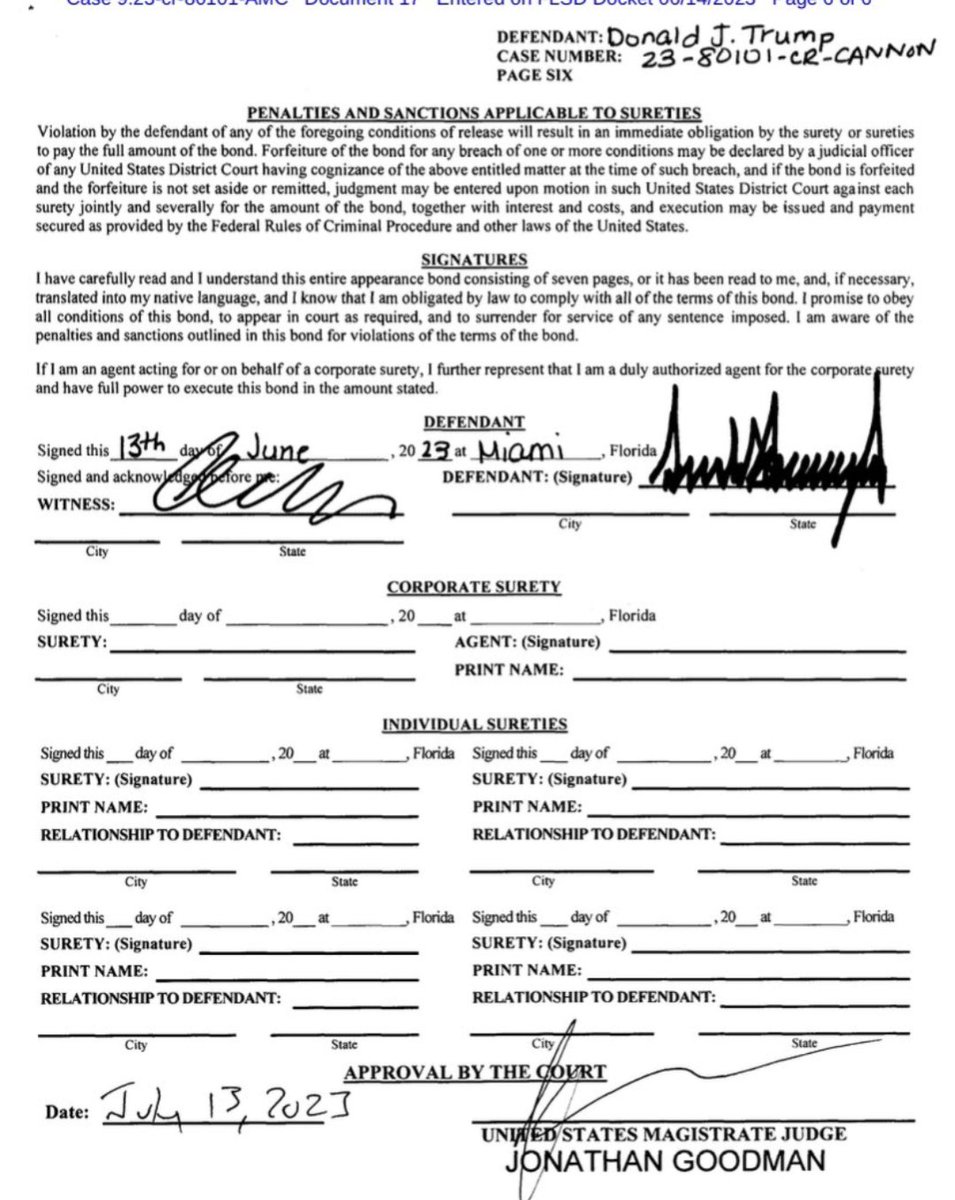 I made the claim that CNN reported Trump was assigned a probation officer. I caught some flack as many stated it would be a parole officer. According to court documents released, it clearly states Trump must comply with that probation officer. 

@LakotaMan1