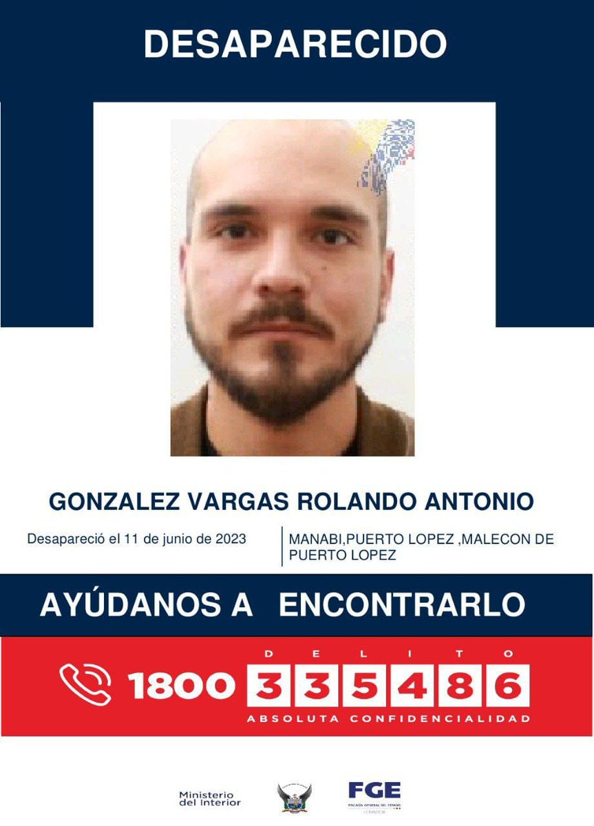 maryangelmesa's tweet photo. Arquitecto extranjero desaparecido en #Ecuador y ninguna respuesta de las autoridades ¿Dónde está Rolando? @MinInteriorEc @CancilleriaEc @PoliciaEcuador @FiscaliaEcuador #SeBuscaARolando https://t.co/CR6v7gLFz1
