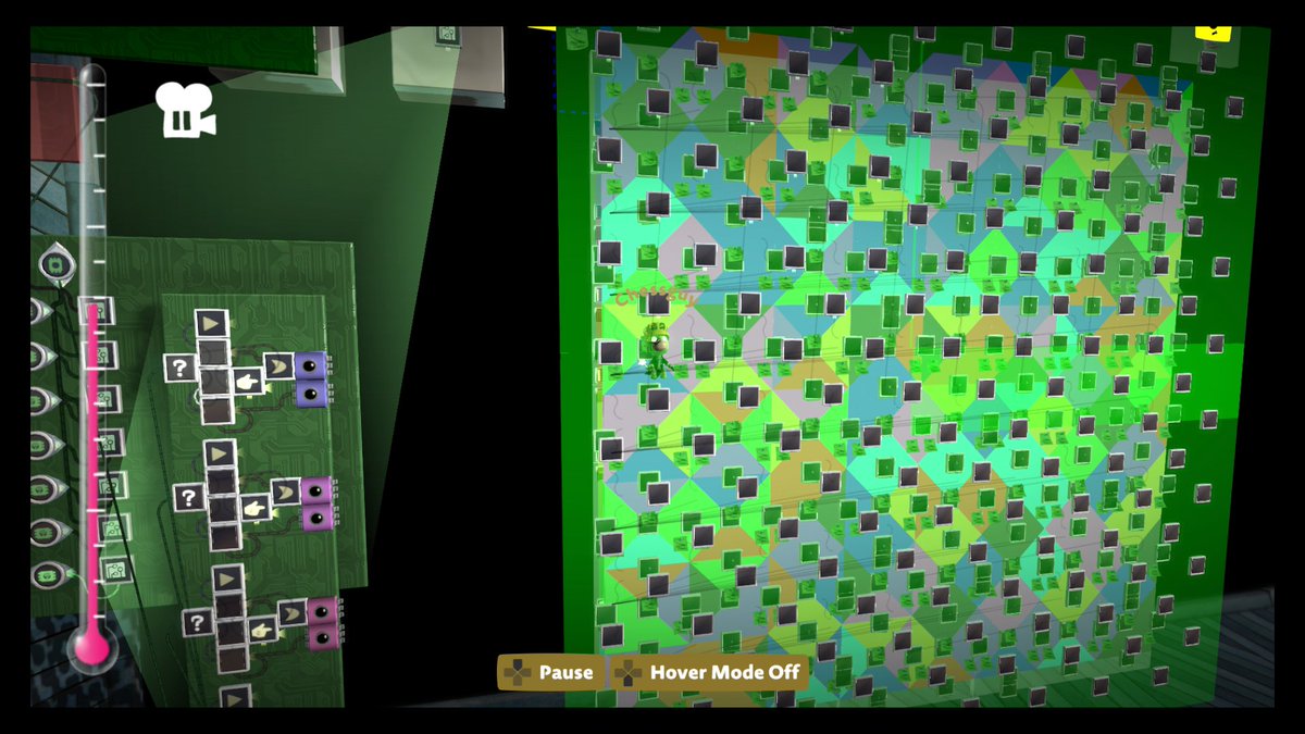 LChessguy's tweet image. #LBP3 A glimpse into Tetravex logic :) 

Pic 1: I devised a new method that shuffles the grid instead of randomizing it instantly, allowing for larger board sizes
Pic 2: shows the board loaded w/ logic
Pic 3: shows an 8x8 in preview mode. I decided 5x5 was hard enough for LBP :)