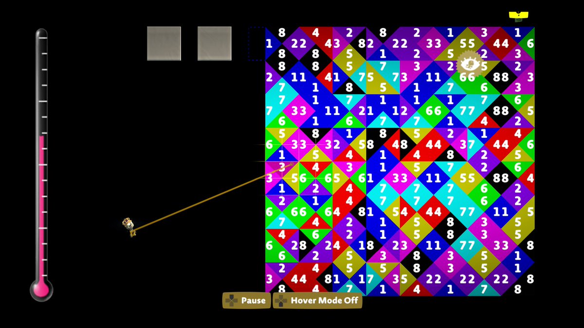 LChessguy's tweet image. #LBP3 A glimpse into Tetravex logic :) 

Pic 1: I devised a new method that shuffles the grid instead of randomizing it instantly, allowing for larger board sizes
Pic 2: shows the board loaded w/ logic
Pic 3: shows an 8x8 in preview mode. I decided 5x5 was hard enough for LBP :)