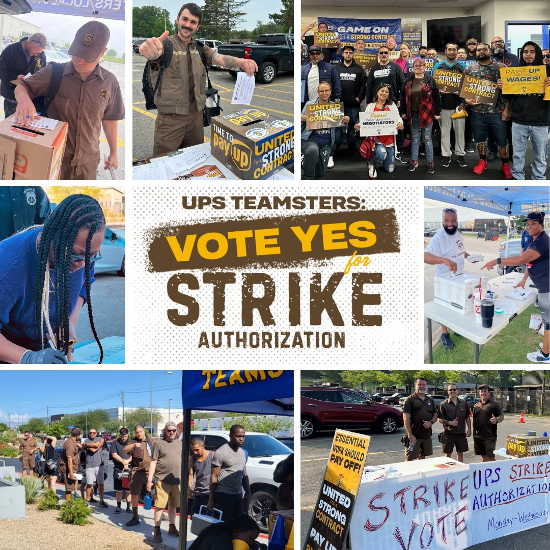 UPS TEAMSTERS TURNING OUT IN OVERWHELMING NUMBERS FOR NATIONAL STRIKE ...