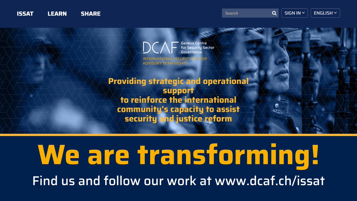 DCAF_Geneva's tweet photo. 🚨 We’re closing the #ISSAT Community of Practice soon and transforming to a tailormade space for members of #ISSAT’s International Partners’ Group. 
You can still find us on the DCAF website along with #SSG #SSR resources galore.  https://t.co/cDLcXDjbAy https://t.co/V9oGLxOHlK