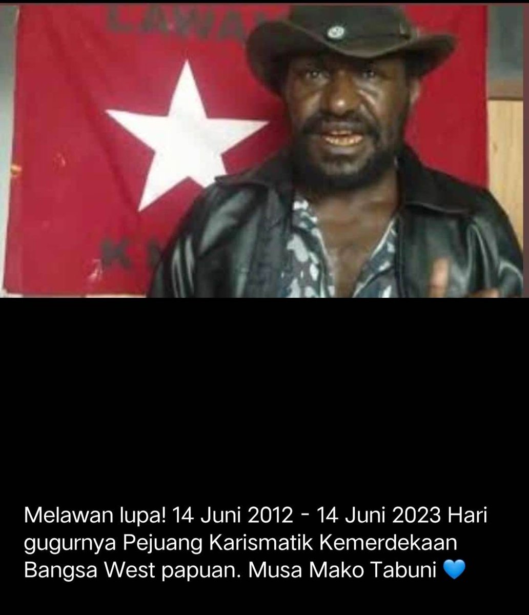 imermatuan's tweet photo. Menolak Lupa.!

14-Juni-2012.  
14-Juni-2023.

Musa Mako Tabuni🌹 https://t.co/1Odx7PGLuy