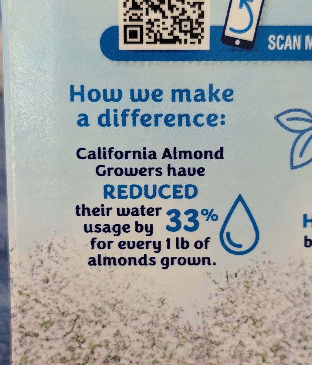 danmcintosh5's tweet photo. Found on my carton of @AlmondBreeze. If this is accurate, that's quite the accomplishment! How many pounds of almonds are grown? I feel like I'm in a math problem. https://t.co/leeWknDcHo