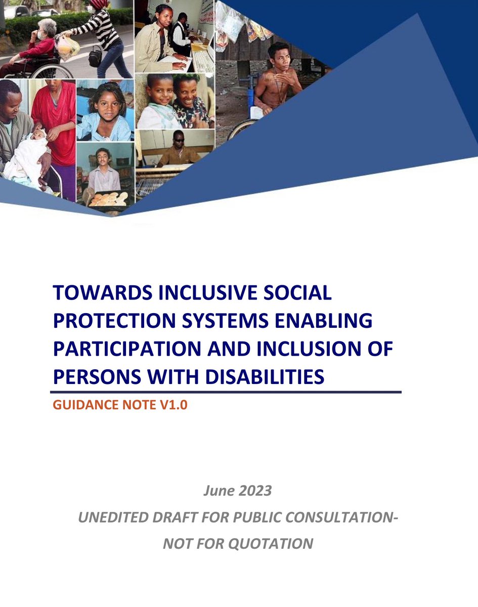 knoxvydmanov.bsky.social (@knoxvydmanov) on Twitter photo Delighted to be able to share this new guidance note on inclusive social protection for persons with disabilities - developed in partnership between <a href="/UNICEFSocPolicy/">UNICEF Social Policy</a> <a href="/soc_protection/">ILOSocialProtection</a> @unprpd (and many others!)
social-protection.org/gimi/ShowResso…
A few highlights 🧵
#COSP16 Delighted to be able to share this new guidance note on inclusive social protection for persons with disabilities - developed in partnership between <a href="/UNICEFSocPolicy/">UNICEF Social Policy</a> <a href="/soc_protection/">ILOSocialProtection</a> @unprpd (and many others!)
social-protection.org/gimi/ShowResso…
A few highlights 🧵
#COSP16