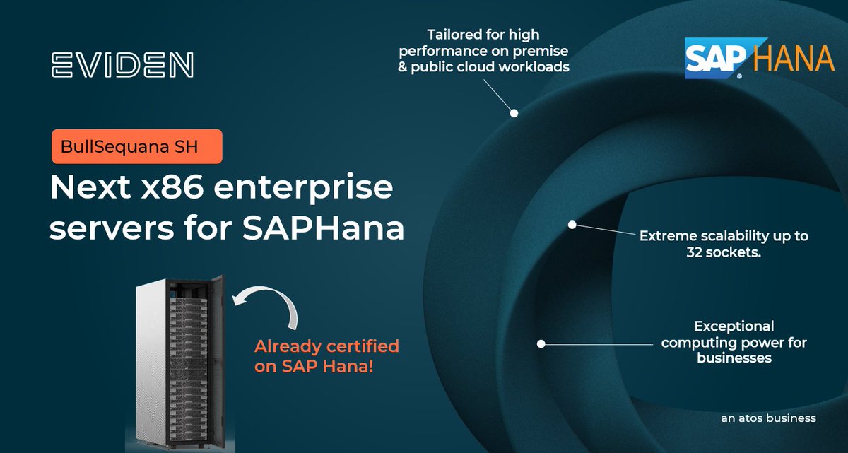 rolfhorn's tweet photo. 🟧 Why #BullSequana SH is your best choice for #SAPHana infrastructure?
✔️ Ideal for large #SAPHANA databases
✔️ #InMemory & #missioncritical applications
✔️ Best in class industrialization services
🔸Learn more: https://t.co/rIQ6dqJyzG.
#BullSequana4Hana https://t.co/PkpR8W69Ef
