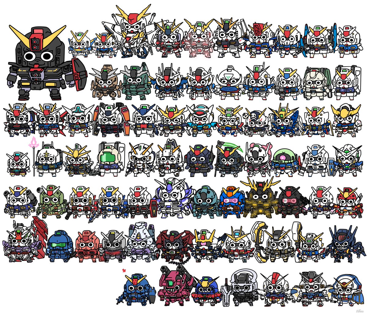 RX-78-2(ガンダム) 「One  gundam per day. Day 73 Blue Destiny」|Affeaのイラスト