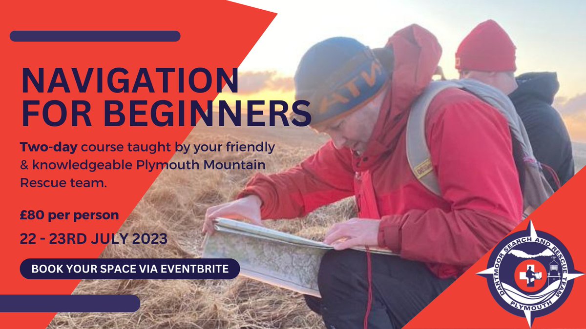 Join us for a 2-day navigation course for beginners on 22nd &amp; 23rd July! Learn how to read a map, calculate distances, take bearings, orientate yourself according to landscape features, &amp; how to plan &amp; nav a route safely. Course costs £80pp - book here: eventbrite.com/e/navigation-f…