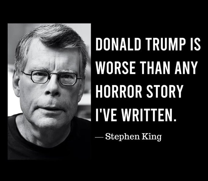 For the Best President.
Give me thumbs up and retweet if you think Stephen King is correct 👍
#TrumpArraignment