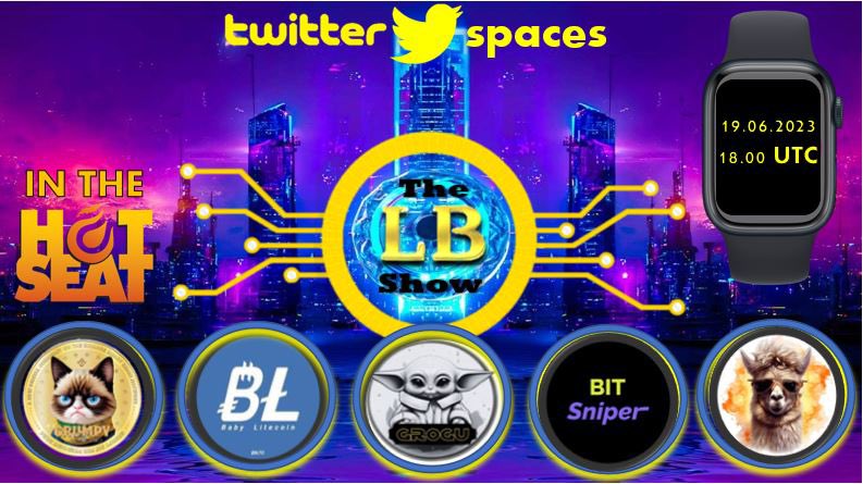 TheLBShow_'s tweet image. It’s showtime!

EP1 of The LB Show is live Monday on our Twitter Space!

Joining us are some of the hottest projects on BSC &amp;amp; ETH

@GrumpyCatBNB 
@babyltc_
@GroguCoin 
@bitsniperbsc
@llamahold

Like &amp;amp; RT this post to enter our 2 x $10 giveaway 🔥

#TwitterSpace #AMA #BNB #ETH