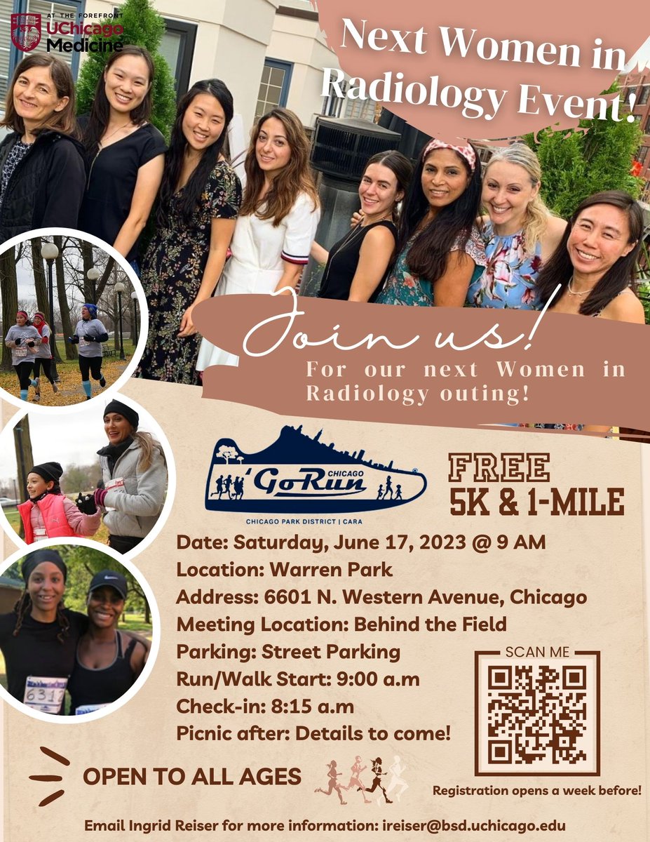 UChicago Radiology (@uchicagorads) on Twitter photo Join us for our next Women in Radiology 5K/1-Mile event this Saturday June 17th at 9AM with details listed on our attached ad! See you then! <a href="/carinawyang/">Carina Yang</a> <a href="/kirti_chicago/">kirti kulkarni</a> @EMarshallCHI <a href="/UChicagoMedPhys/">UChicago Medical Physics</a> Join us for our next Women in Radiology 5K/1-Mile event this Saturday June 17th at 9AM with details listed on our attached ad! See you then! <a href="/carinawyang/">Carina Yang</a> <a href="/kirti_chicago/">kirti kulkarni</a> @EMarshallCHI <a href="/UChicagoMedPhys/">UChicago Medical Physics</a>