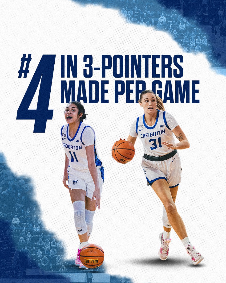 #4 in the country in 3-pointers made per game last season 👏 
#GoJays