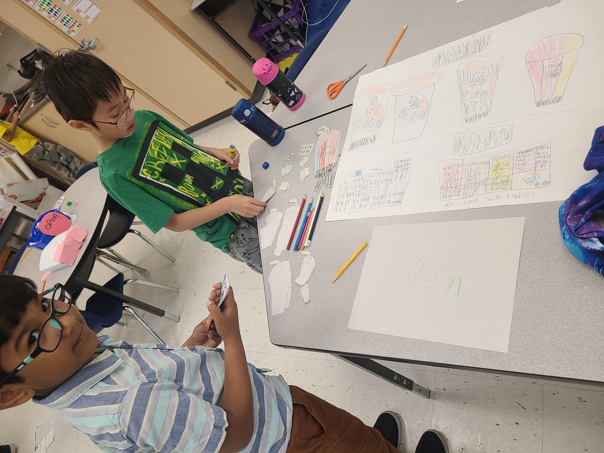PriyankaDPrasad's tweet photo. Last week's Shopping Spree was a great success! Students created mini shops, with bubble tea, sports equipment, nails salon and much more as they reviewed counting coins and giving change! @TribuneDrive #maththroughplay #entrepeneursinthemaking https://t.co/zo5j4NYyoT