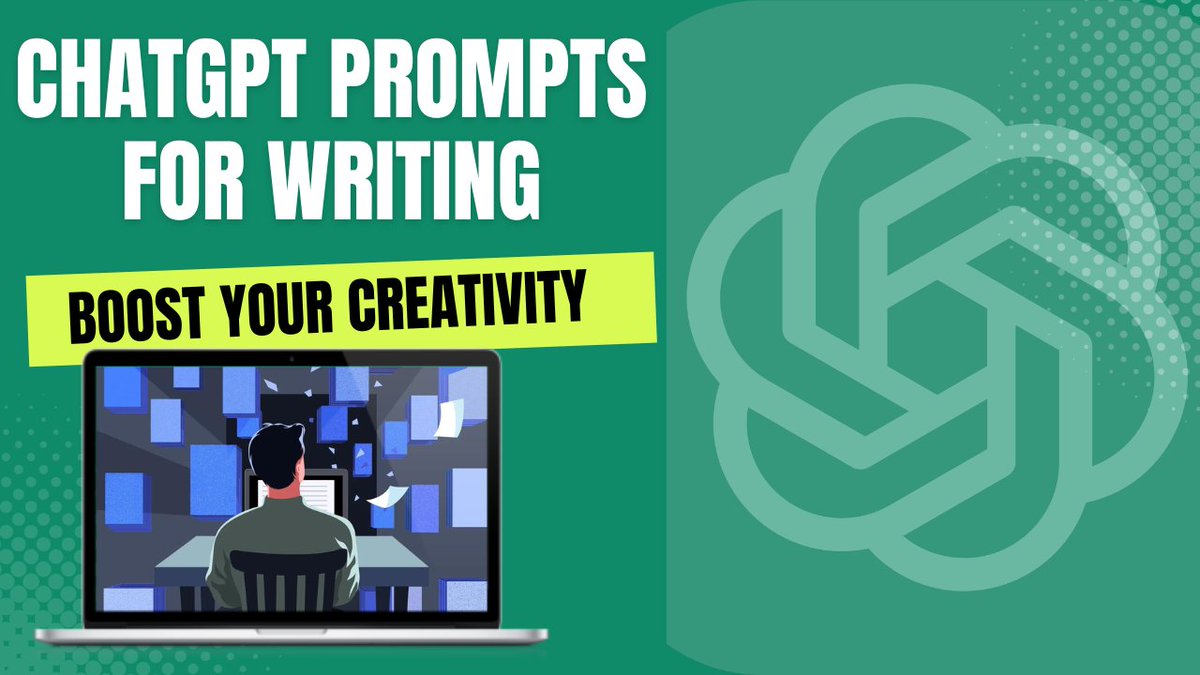 ChatGPT Prompts for Writing - Boost Your Creativity and Overcome Writer's Block youtu.be/fGECVXYhA-4 via @YouTube #ChatGPTPrompts #WritingPrompts #AIWriting #BoostCreativity #OvercomeWritersBlock #bloggingtips #blogging